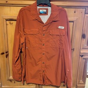 Magellan Outdoor Laguna Madre long sleeve shirt - size XL - Burnt Orange